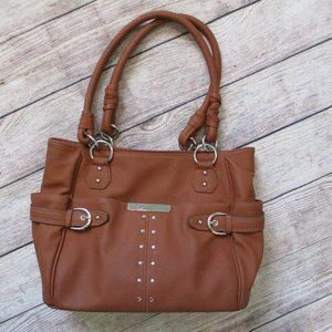 Brown Rosetti Shoulder Bag
